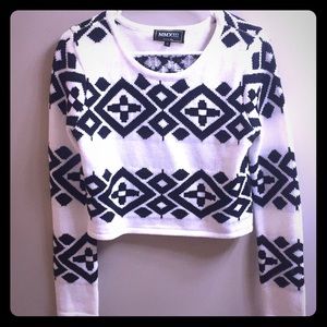 Geo knit sweater